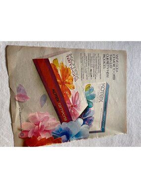 Vintage Kotex Tampons Advertisement Page Craft Decor Collection Historial
